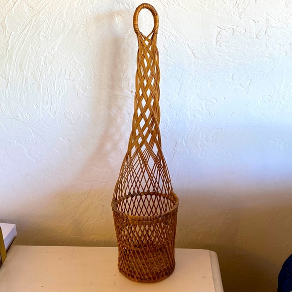 Vintage Accents Woven Rattan Wall Planter Poshmark